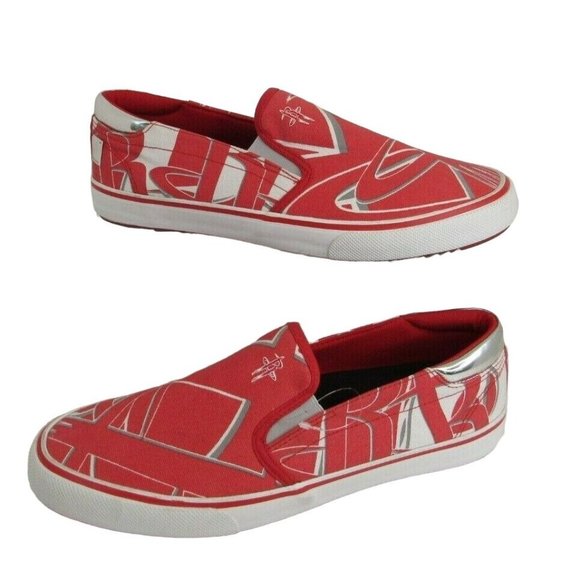 NBA Lab Houston Rockets Slip On Canvas Shoes Sneakers Men's Size 11 - Picture 3 of 9